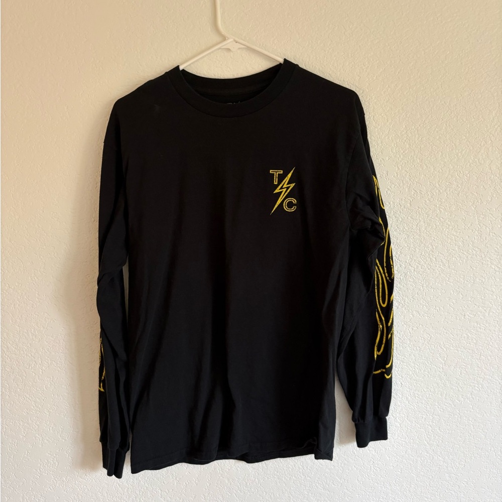 Thrashin Long Sleeve Shirt with Yellow Graphic